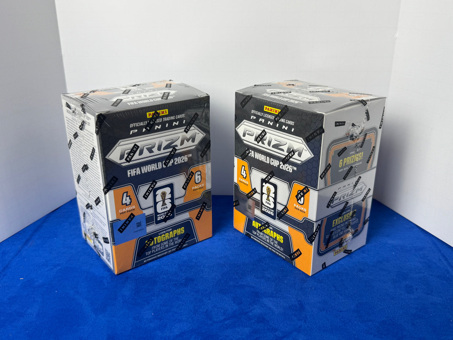 2026 Panini Prizm FIFA World Cup Soccer Blaster Box Orange - Lot of 2