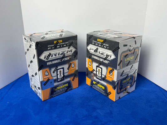 2026 Panini Prizm FIFA World Cup Soccer Blaster Box Orange - Lot of 2