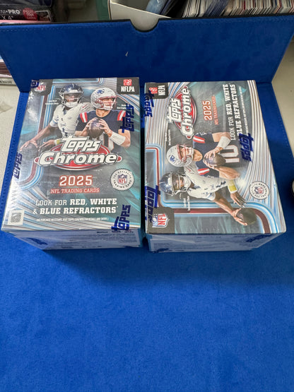 2x Blaster Boxes - 2025 Topps Chrome Football